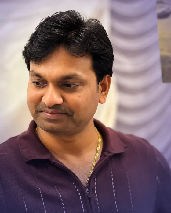 Dr. Hari Krishna in reflection